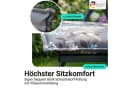 NYVI Barcelona Hochlehnerauflage 6er Set Schwarz Floral UV-fest Bild 4