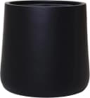 VIVANNO Blumentopf VEKRA Schwarz Matt Fiberglas Bild 2