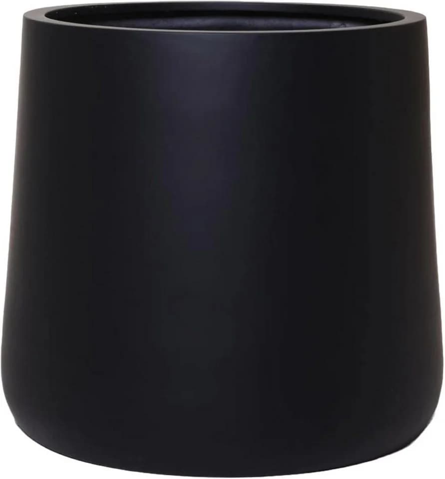VIVANNO Blumentopf VEKRA Schwarz Matt Fiberglas - Bild 2
