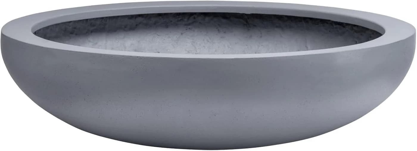 VIVANNO Pflanzschale PLANA Betongrau Fiberglas - Bild 2