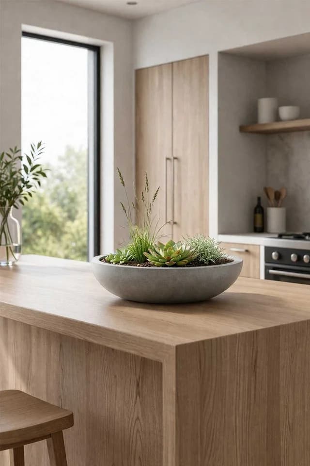 VIVANNO Pflanzschale PLANA Betongrau Fiberglas - Bild 3