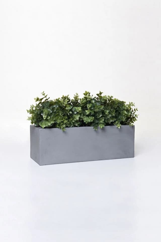 VIVANNO Balkonkasten FLOBO Betongrau Fiberglas