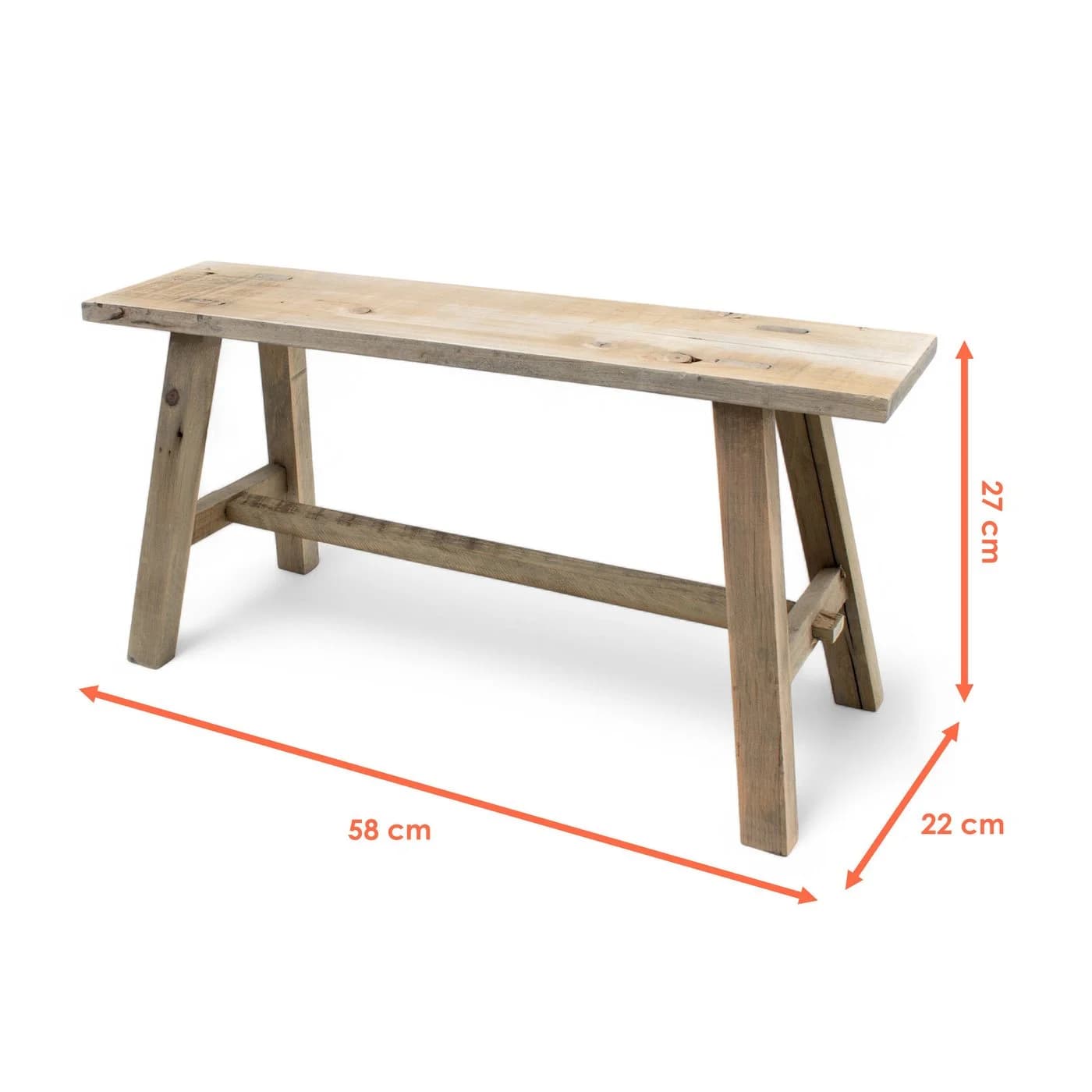 Spetebo Blumenbank Deko Bank aus altem Holz Rustikal Garten