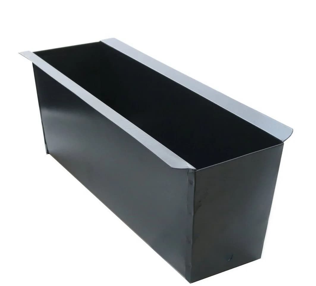 Spetebo Blumenkasten Metall 4er Set Schwarz