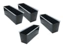 Spetebo Blumenkasten Metall 4er Set Schwarz Bild 2