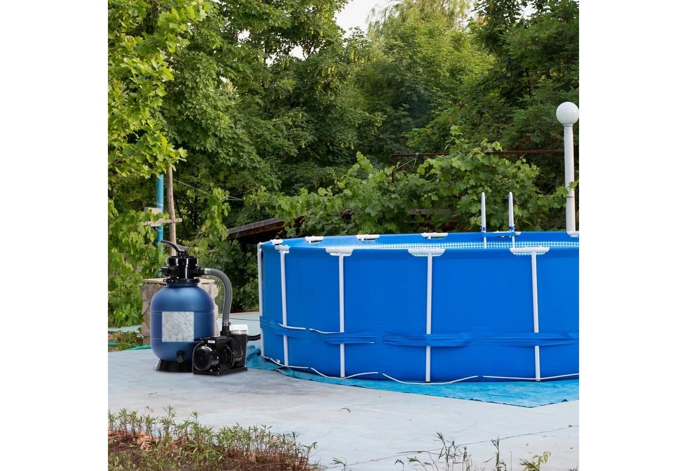 Arebos Filterbälle 700g Weiß - 100% Polyethylen für Sandfilter