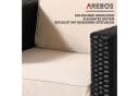 Arebos Gartensessel Poly-Rattan Schwarz mit Kissen Bild 4