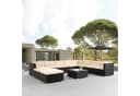 Arebos Loungesofa Polyrattan Cannes 10-tlg. Set mit Kissen Bild 2