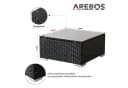 Arebos Loungesofa Polyrattan Cannes 10-tlg. Set mit Kissen Bild 3