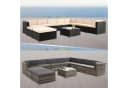 Arebos Loungesofa Polyrattan Cannes 10-tlg. Set mit Kissen Bild 5