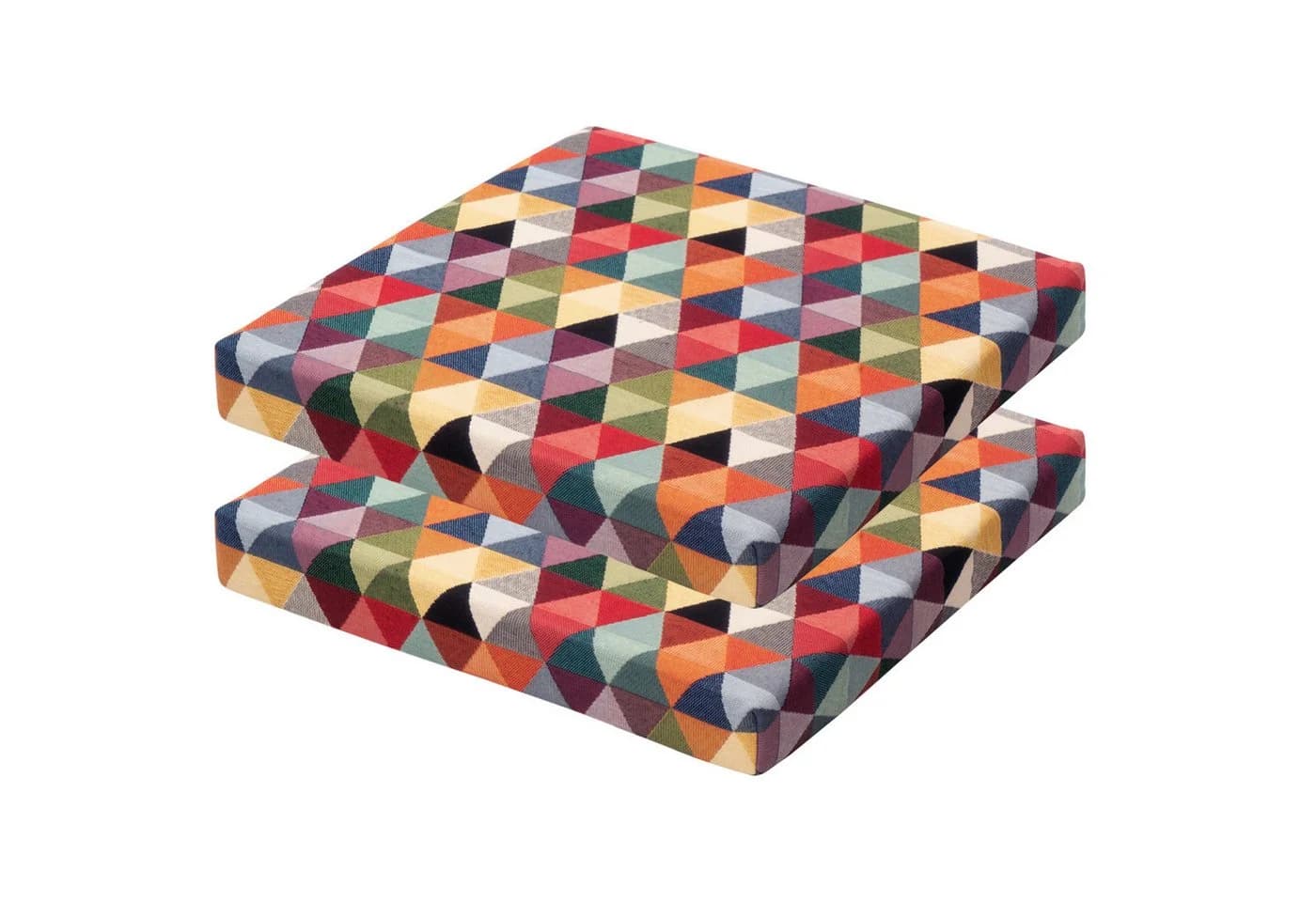 Selfitex Sitzkissen 2er Set 40x40 cm - Bequeme Stuhlkissen mit Baumwollmischung - Bild 2
