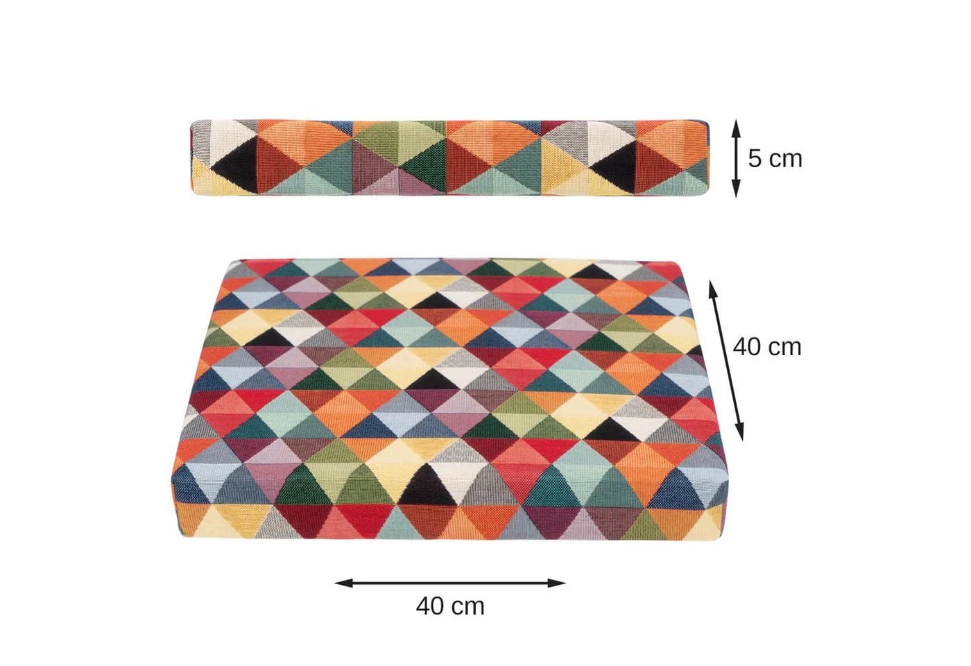 Selfitex Sitzkissen 2er Set 40x40 cm - Bequeme Stuhlkissen mit Baumwollmischung - Bild 3