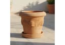 Teramico Blumentopf Terrakotta Limone mit Untersetzer 26cm Bild 1