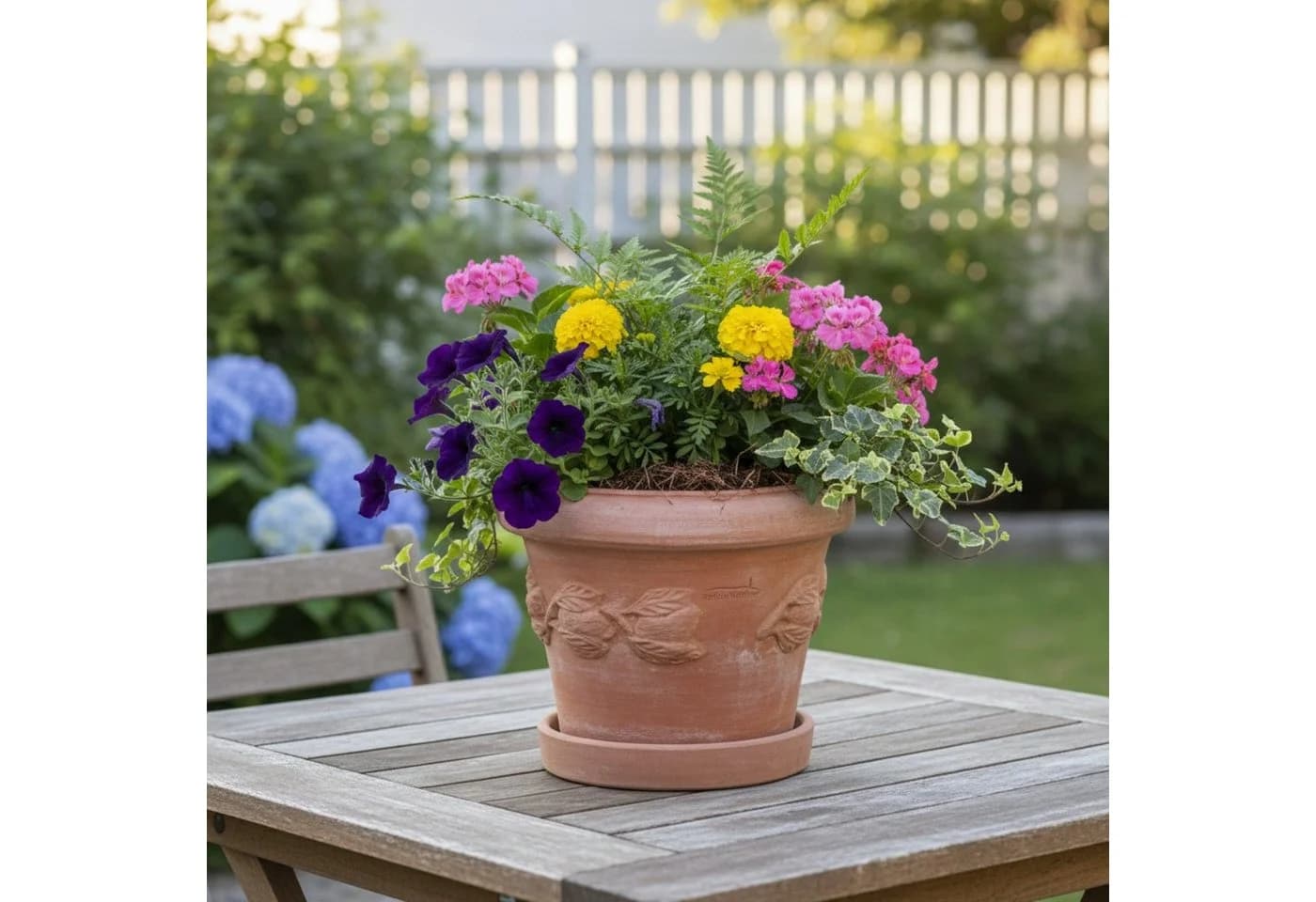 Teramico Blumentopf Terrakotta Limone mit Untersetzer 26cm - Bild 5