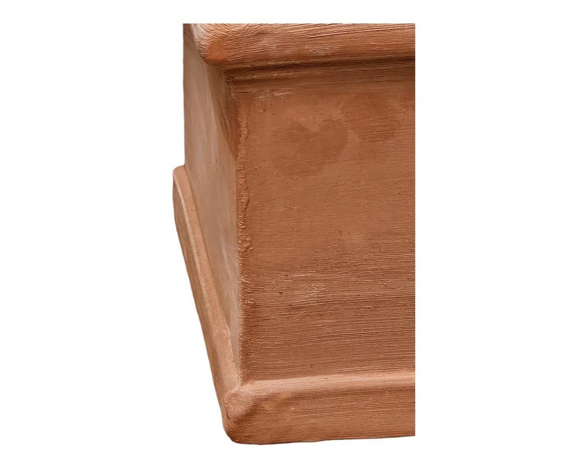 Teramico Pflanzkübel Terrakotta Modell "Cubo Liscio" 25cm frostfest