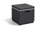 Keter Ice Cube Gartentisch Kühlbox 42x42x41 cm Graphit Bild 1
