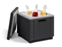 Keter Ice Cube Gartentisch Kühlbox 42x42x41 cm Graphit Bild 2