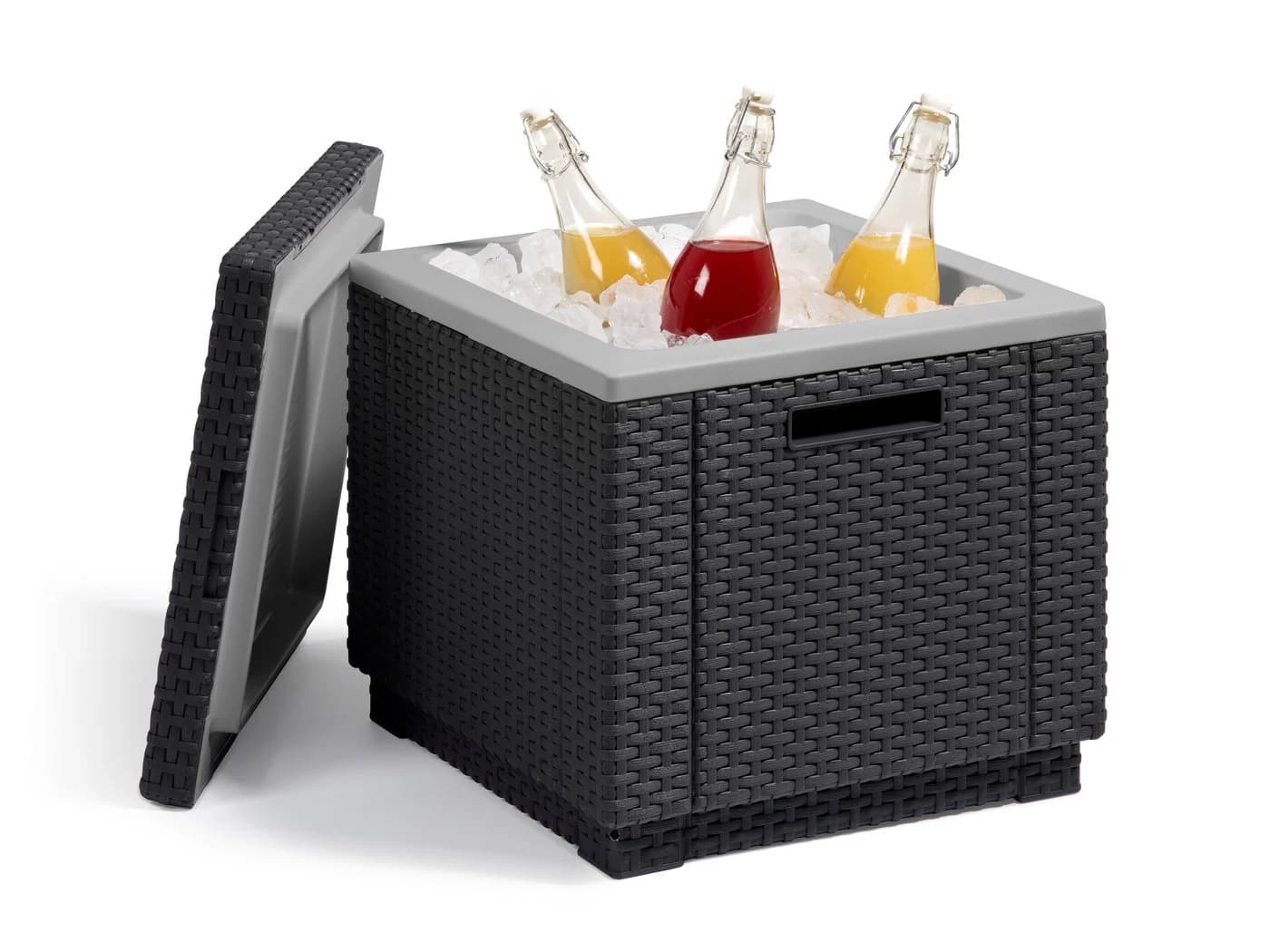 Keter Ice Cube Gartentisch Kühlbox 42x42x41 cm Graphit - Bild 2