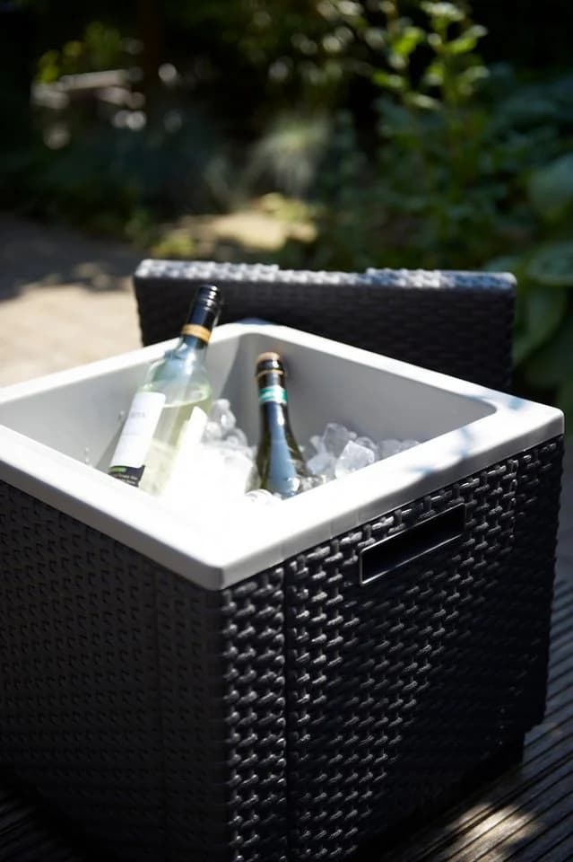 Keter Ice Cube Gartentisch Kühlbox 42x42x41 cm Graphit - Bild 4