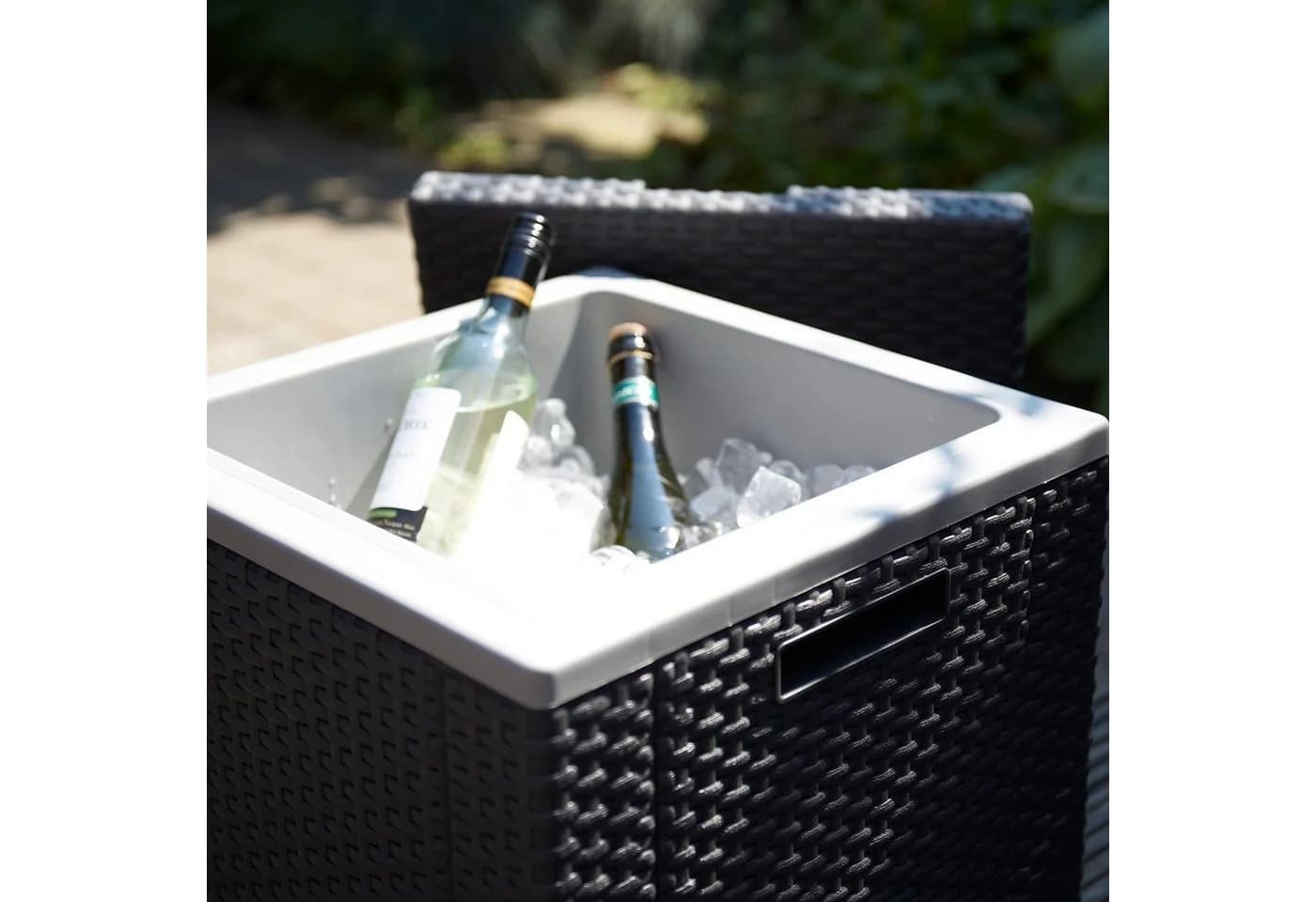 Keter Ice Cube Gartentisch Kühlbox 42x42x41 cm Graphit - Bild 5
