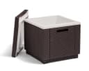 Keter Ice Cube Kühlbox Gartentisch Braun 42x42x41 cm Bild 2