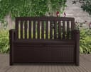 Keter Gartenbank PATIO Braun Anthrazit Stauraum UV-beständig Bild 2