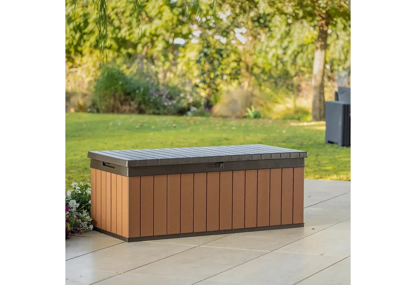 Keter Gartenbox DARWIN Braun 380 L witterungsbeständig