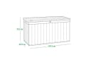 Keter Gartenbox DARWIN Anthrazit 570 L witterungsbeständig Bild 5