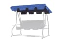 bonsport Hollywoodschaukel-Ersatzdach Blau Polyester PVC Bild 2