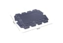 bonsport Hollywoodschaukel-Ersatzdach Blau Polyester PVC Bild 3
