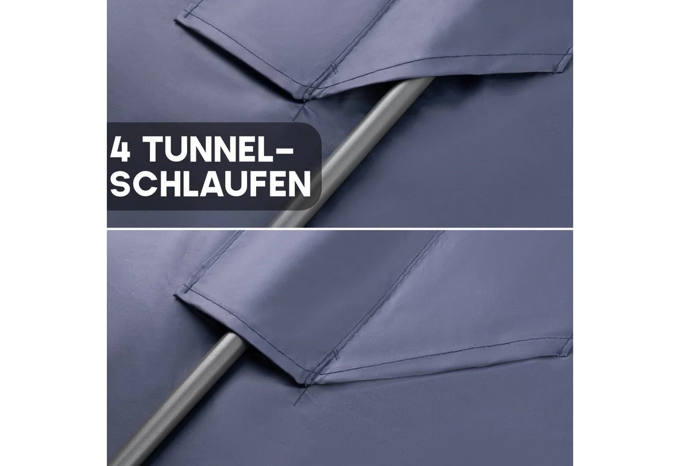 bonsport Hollywoodschaukel-Ersatzdach Blau Polyester PVC - Bild 5