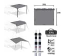 yourGEAR Motorhome Tarp Sonnensegel 260x240 cm Bild 1