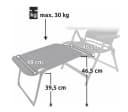 yourGEAR Footrest Sovana 3D Beinauflage - Aluminium & 3D Mesh Bild 1
