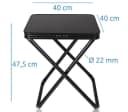 yourGEAR Campingstuhl Tavolino 3D Hocker mit Tischplatte Alu Quick Dry Polsterung Bild 1