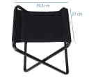 yourGEAR Campingstuhl Tavolino 3D Hocker mit Tischplatte Alu Quick Dry Polsterung Bild 4