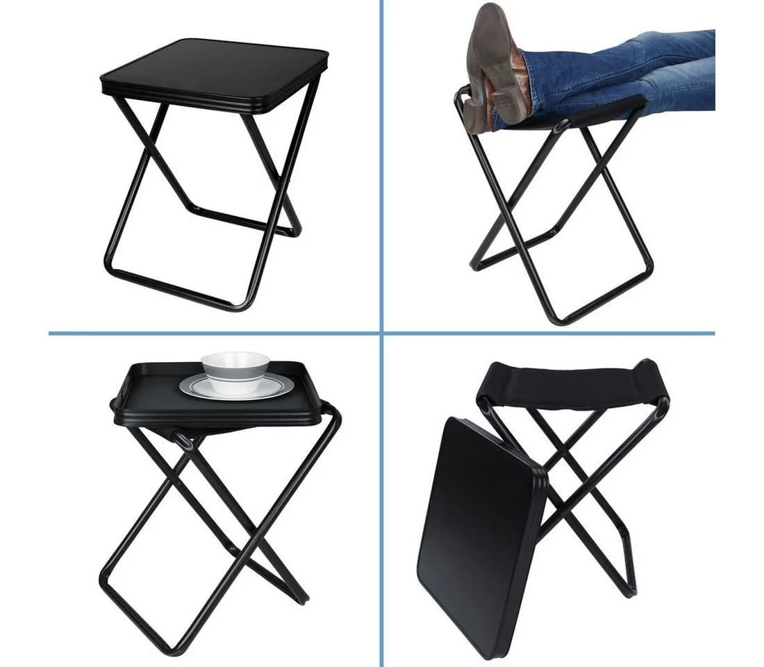 yourGEAR Campingstuhl Tavolino 3D Hocker mit Tischplatte Alu Quick Dry Polsterung - Bild 5