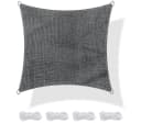 yourGEAR Sonnensegel 3x3m Grau HDPE UV-Schutz Bild 2