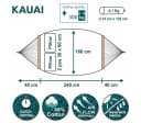 yourGEAR Stabhängematte Kauai Smaragd Duo mit Kissen 300kg Bild 1