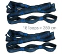 yourGEAR Hängematte Befestigungs-Set 350kg 2x280cm Gurt mit Karabinern Bild 1