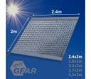 yourGEAR Sun + Rain Blocker Vorzelt 2,4x2m blau/grau Bild 1