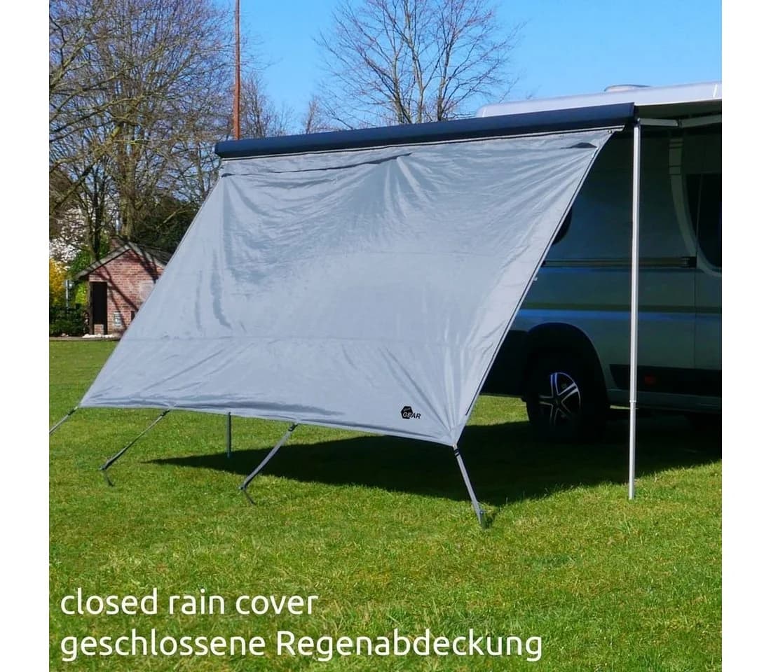 yourGEAR Sun + Rain Blocker Vorzelt 2,4x2m blau/grau - Bild 3