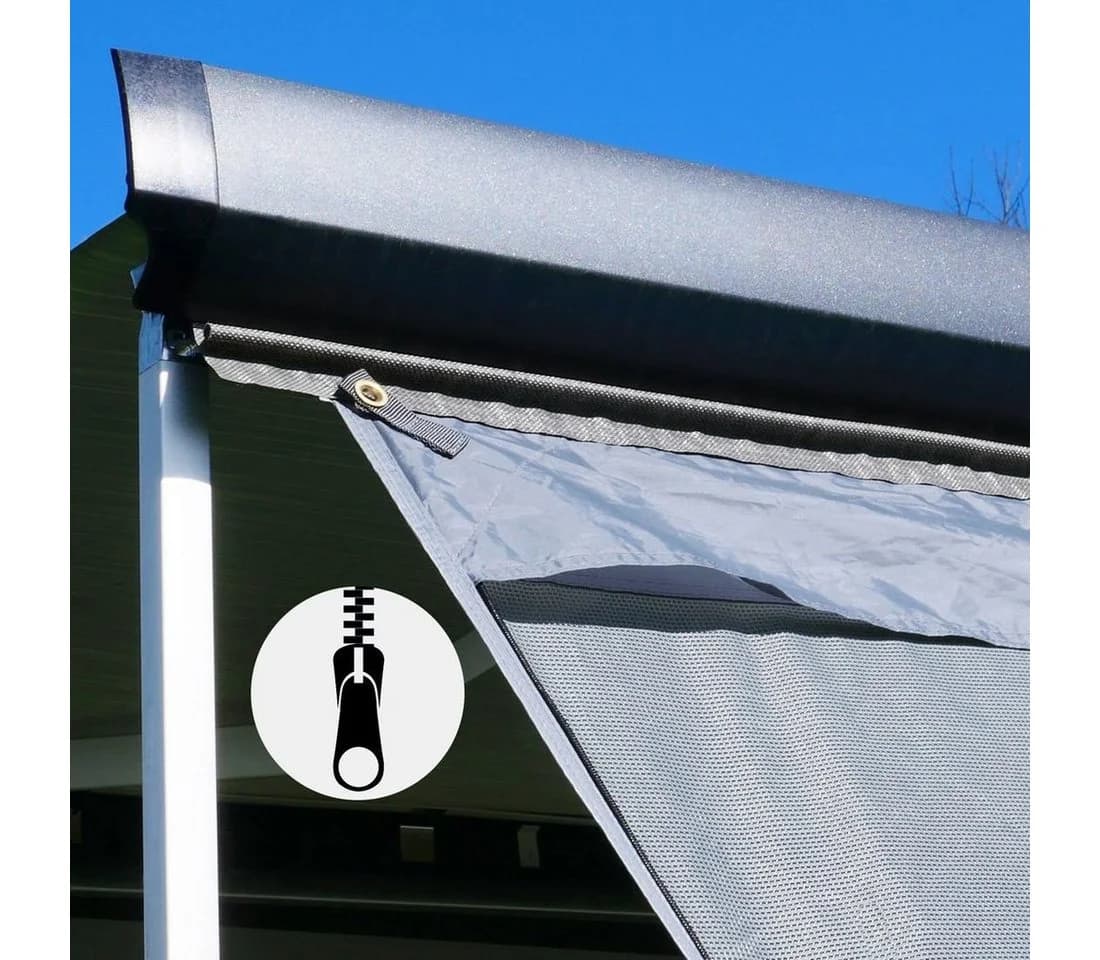 yourGEAR Sun + Rain Blocker Vorzelt 2,4x2m blau/grau - Bild 5