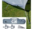 yourGEAR Vorzelt Sun + Rain Blocker 2,4 x 2 m Blau/Grau Bild 3