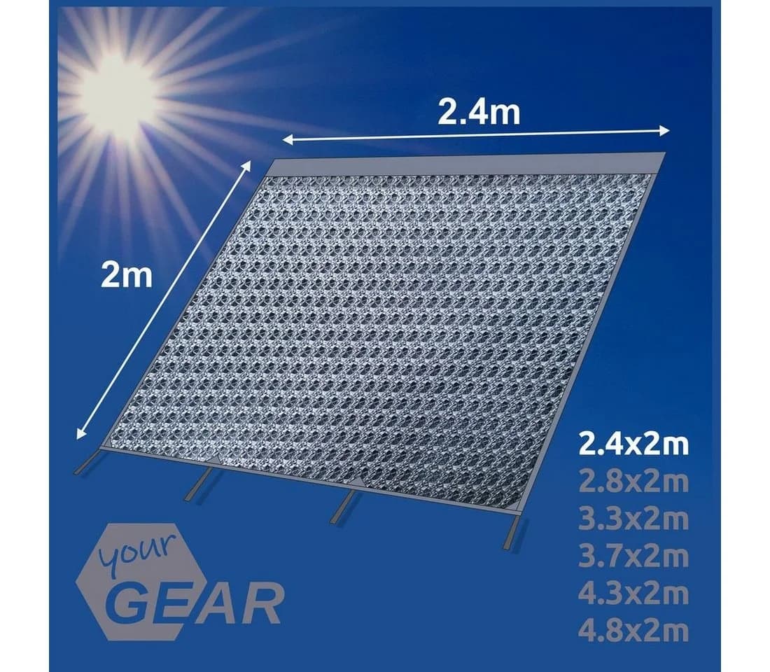 yourGEAR Vorzelt Capri Sun Blocker 240x200 cm Grau
