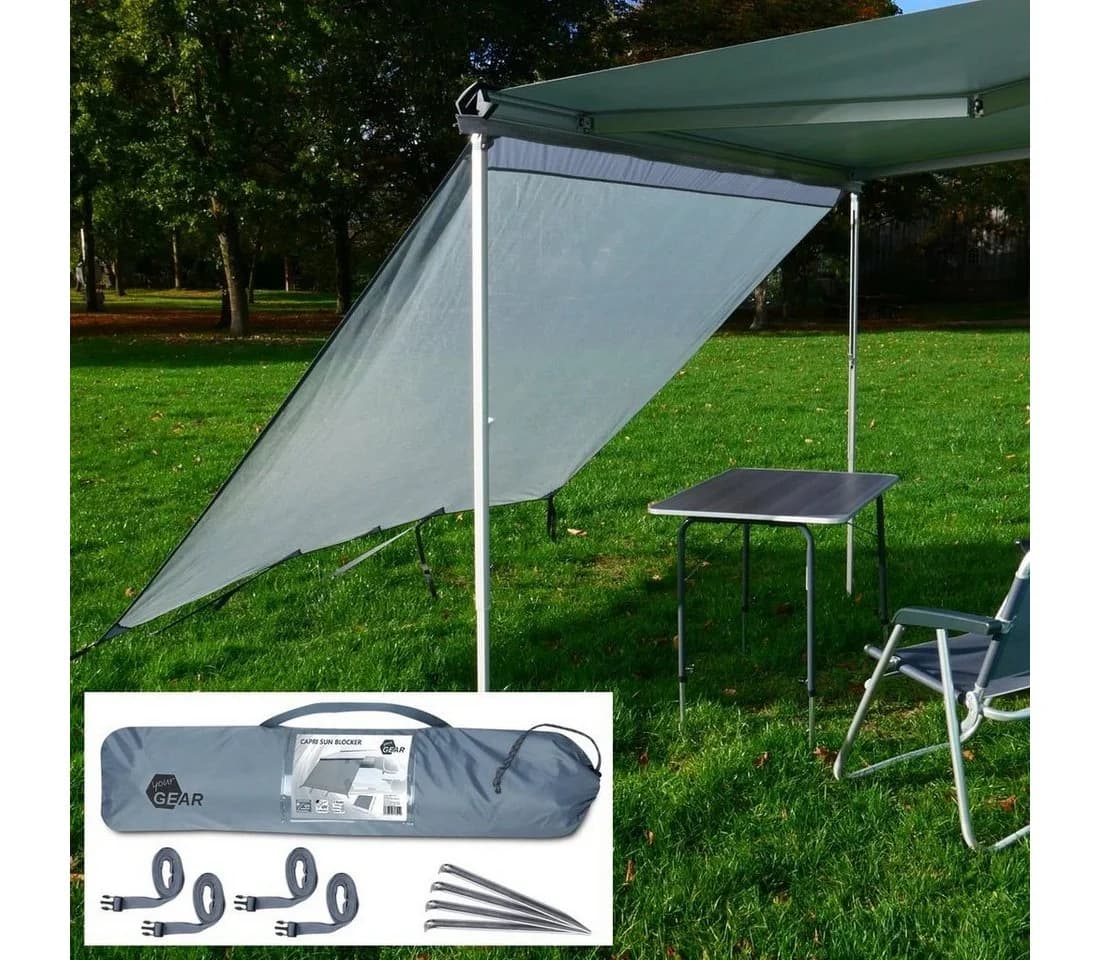 yourGEAR Vorzelt Capri Sun Blocker 240x200 cm Grau - Bild 4