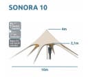 yourGEAR Pavillon Sonora Sternzelt Beige 10m Durchmesser Bild 1