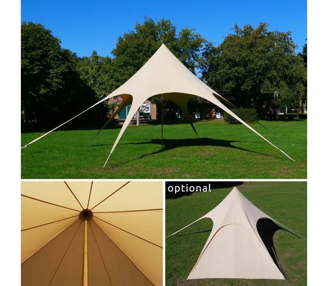 yourGEAR Pavillon Sonora Sternzelt Beige 10m Durchmesser - Bild 2