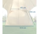 yourGEAR Sonora Seitenwand für Sonora 10 Pavillon Beige Bild 4
