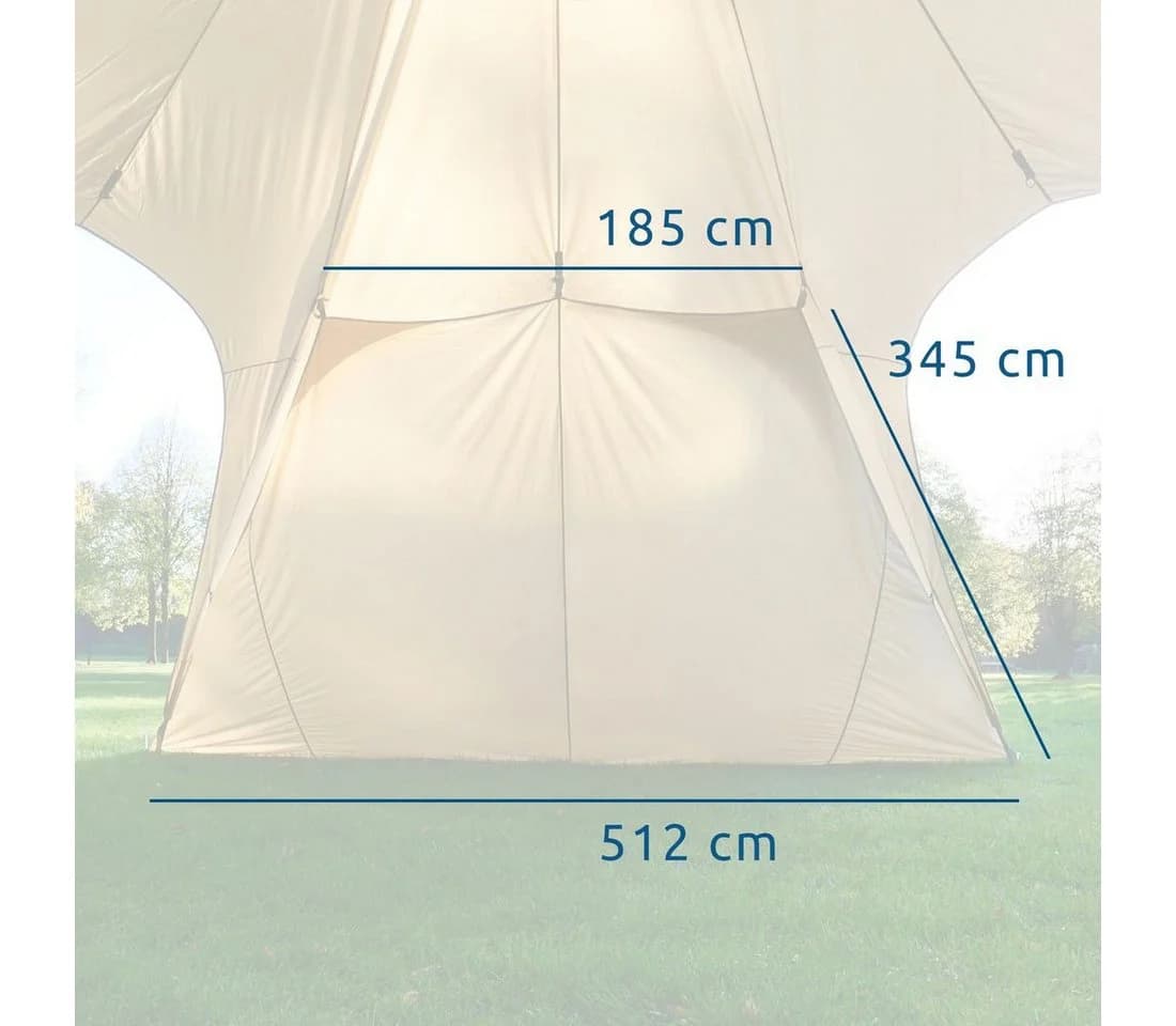 yourGEAR Sonora Seitenwand für Sonora 10 Pavillon Beige - Bild 4
