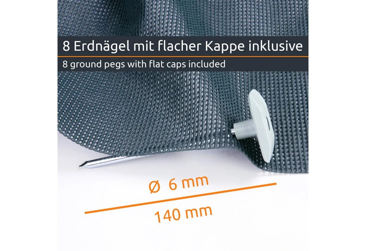 yourGEAR Outdoor Soft Carpet 200 x 300 cm - Graugrün Vorzeltteppich - Bild 5